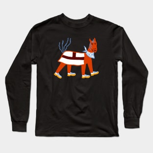 HORSE WEARING BOOTS Long Sleeve T-Shirt